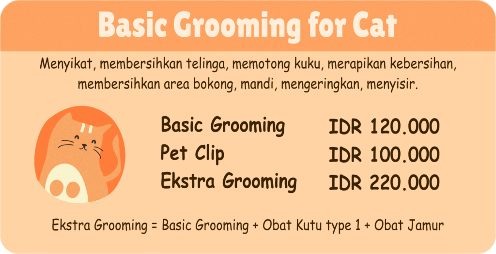 Basic grooming cat table